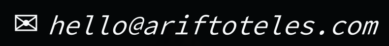 Email address: hello at ariftoteles dot com